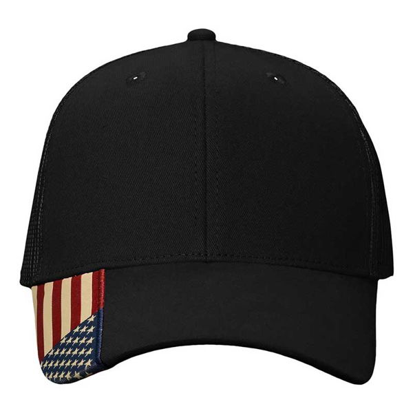 Custom USA Flag Mesh Cap