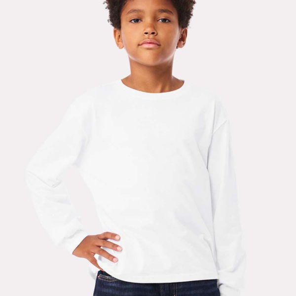 Custom Youth Heavyweight Long Sleeve Tee
