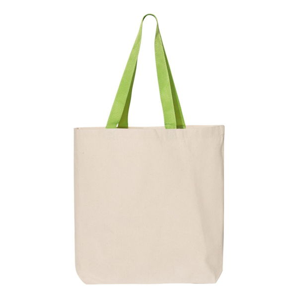 Custom Canvas Tote 11L with Contrast-Color Handles