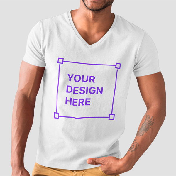 Custom V-Neck T-shirt