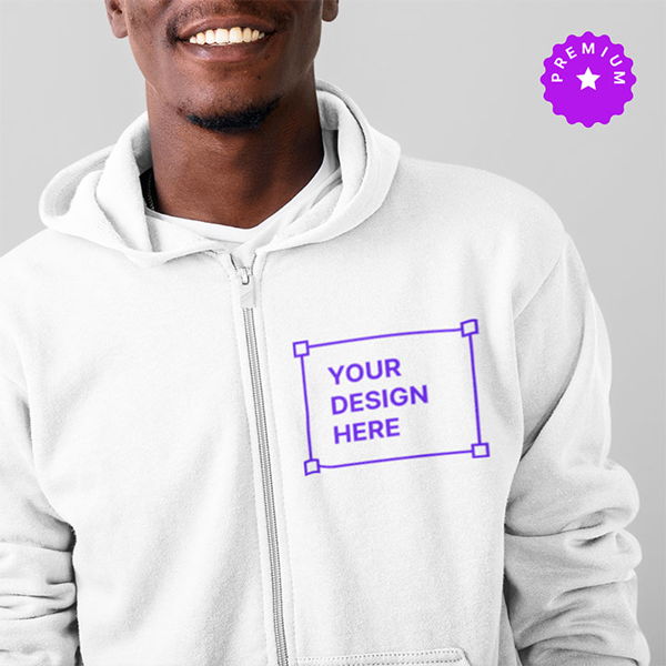 Custom Heavyweight Full-Zip Premium Hoodie