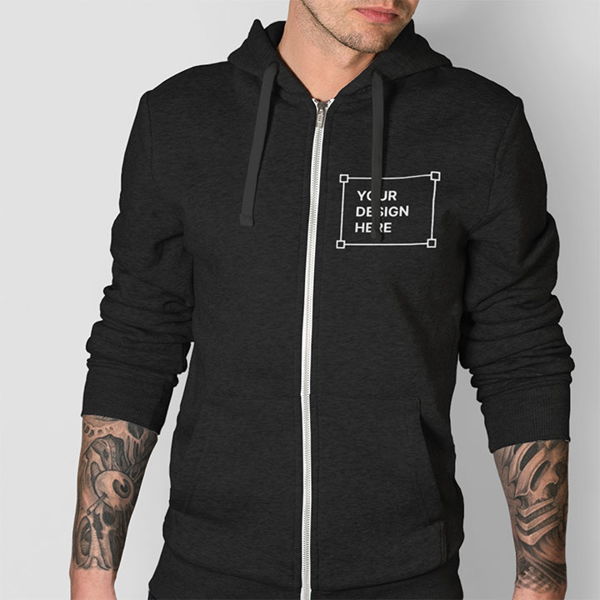 Custom Heavyweight Full-Zip Hoodie